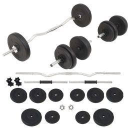 Barbell and Dumbbell Set 66.1 lb