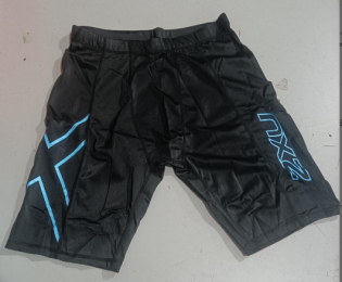 Quick-Drying Compression Shorts For Men (Option: L-blue)